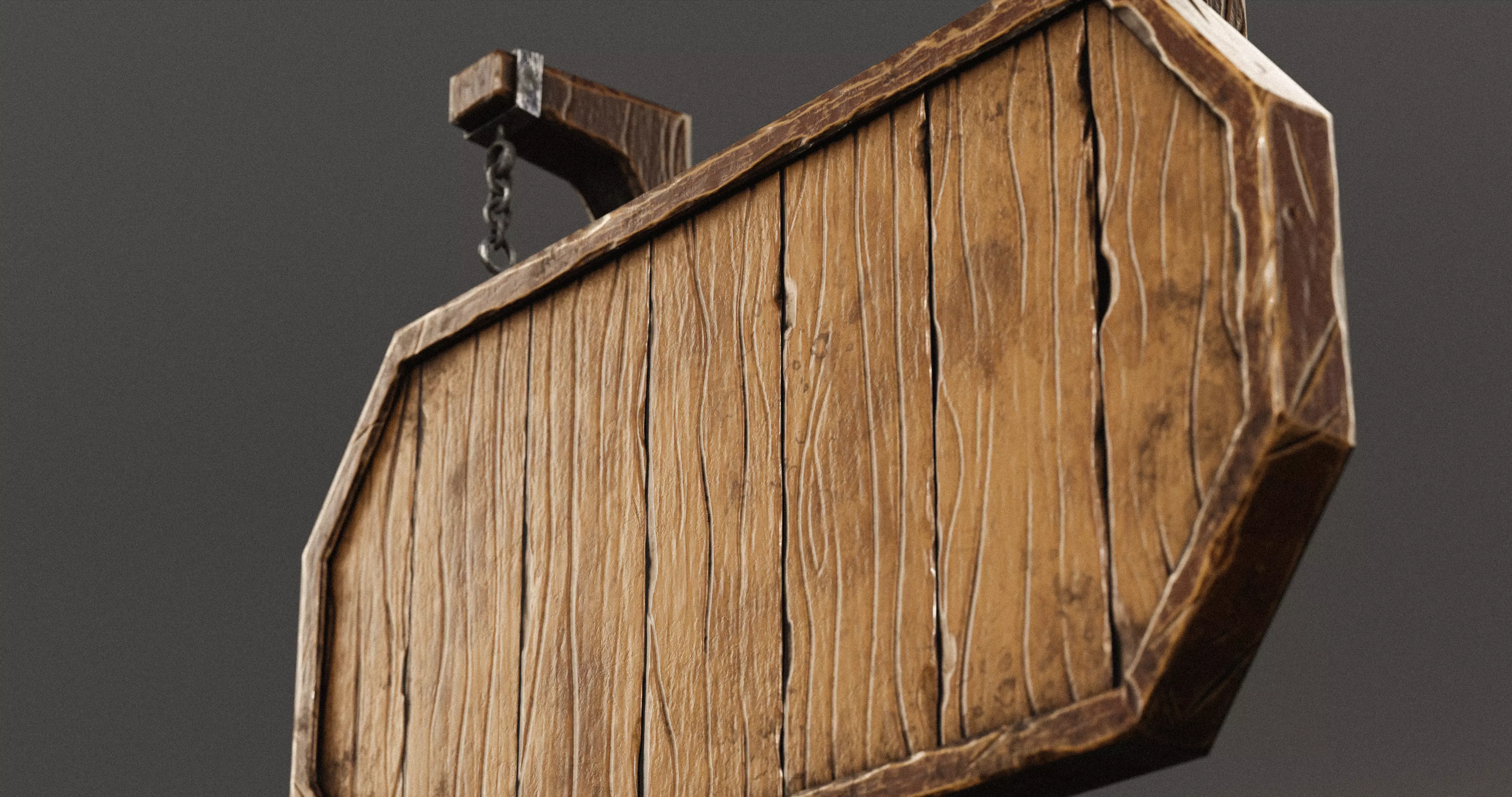 Stylized Medieval Signboards Game Ready Prop Pack 18 PEACES Low-poly 3D model_23