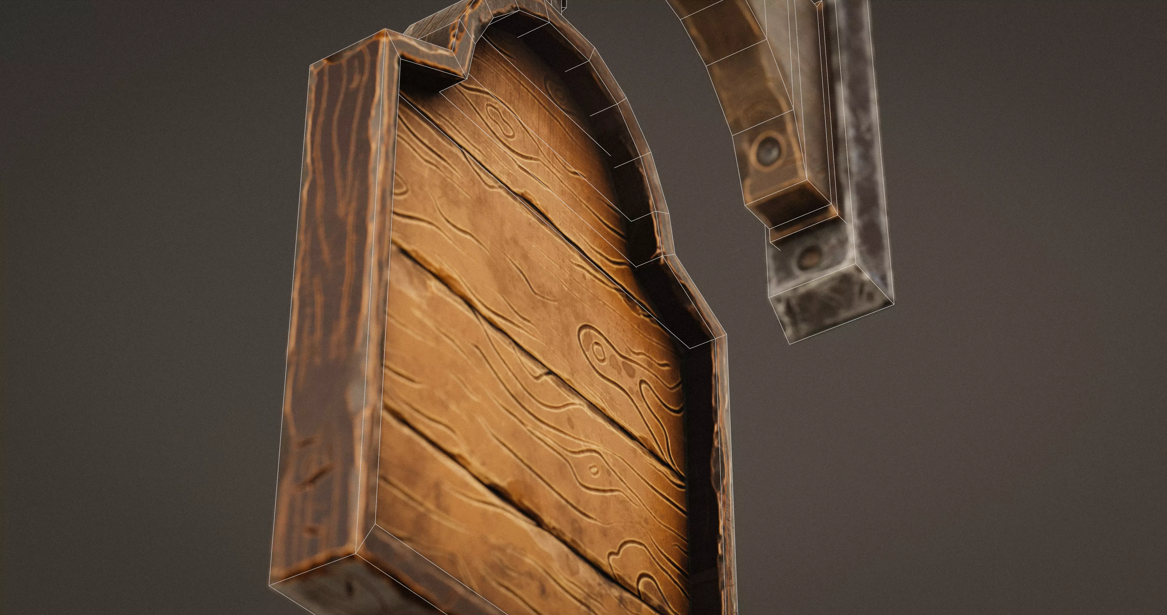 Stylized Medieval Signboards Game Ready Prop Pack 18 PEACES Low-poly 3D model_71