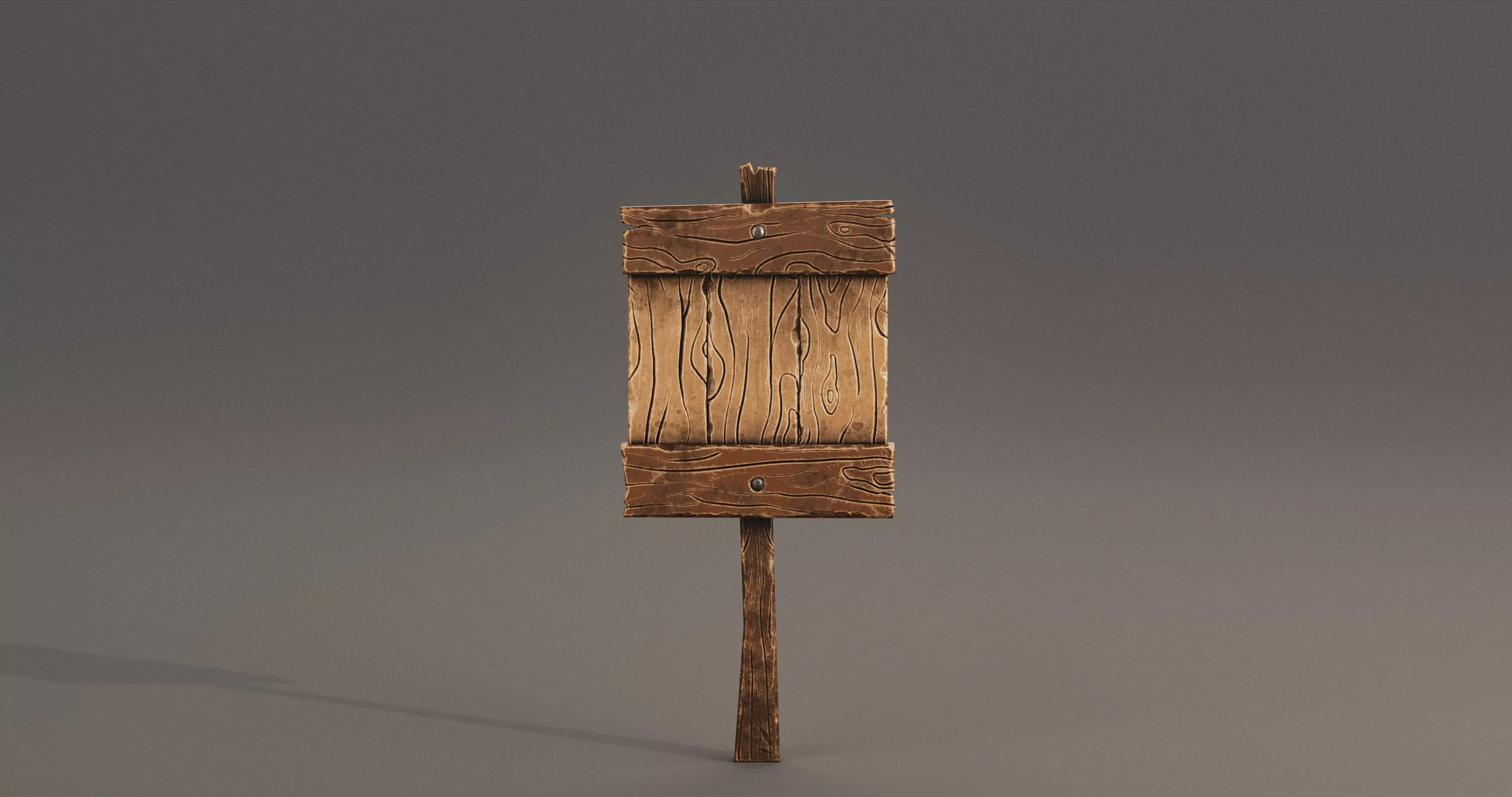 Stylized Medieval Signboards Game Ready Prop Pack 18 PEACES Low-poly 3D model_37