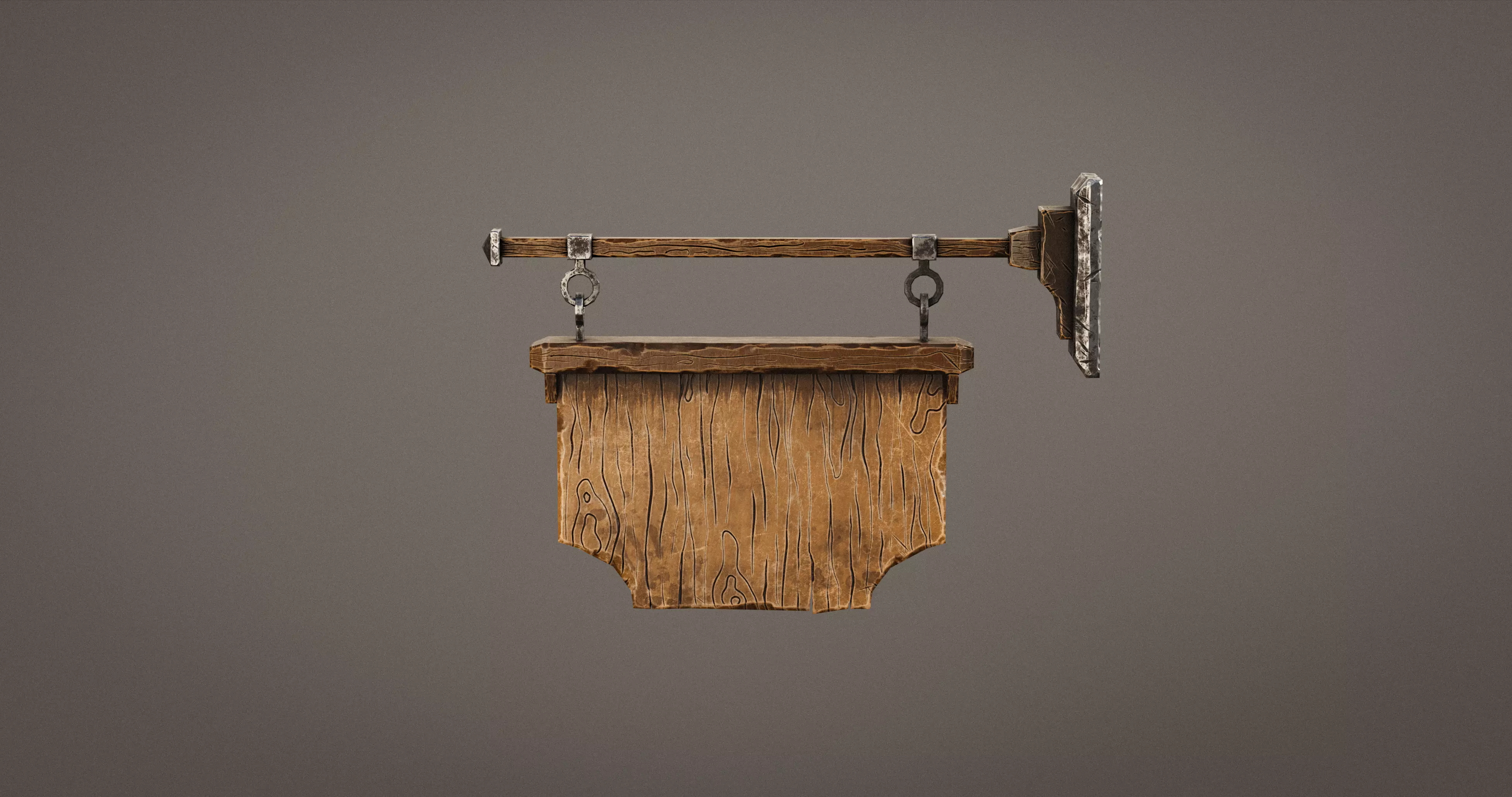 Stylized Medieval Signboards Game Ready Prop Pack 18 PEACES Low-poly 3D model_69