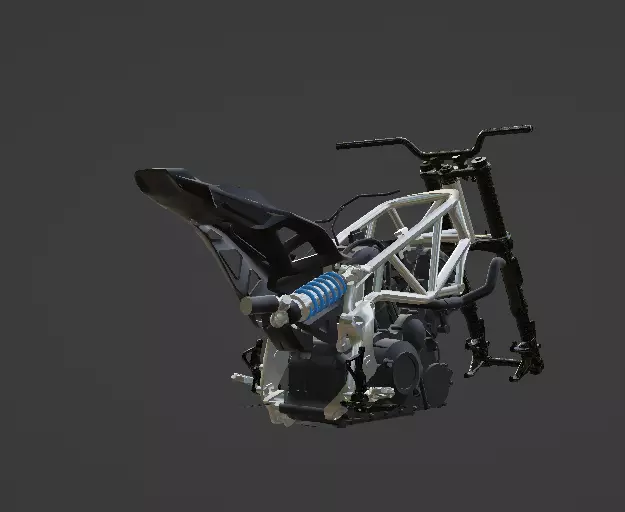 FTR sport frame and engine  3D model_1