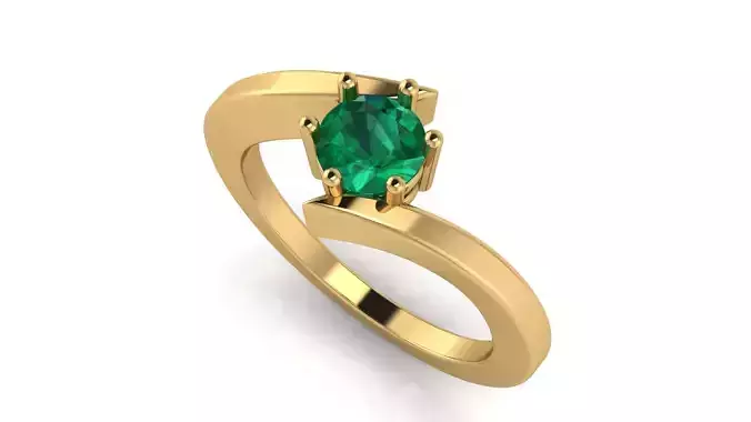 Bypass Solitaire Ring