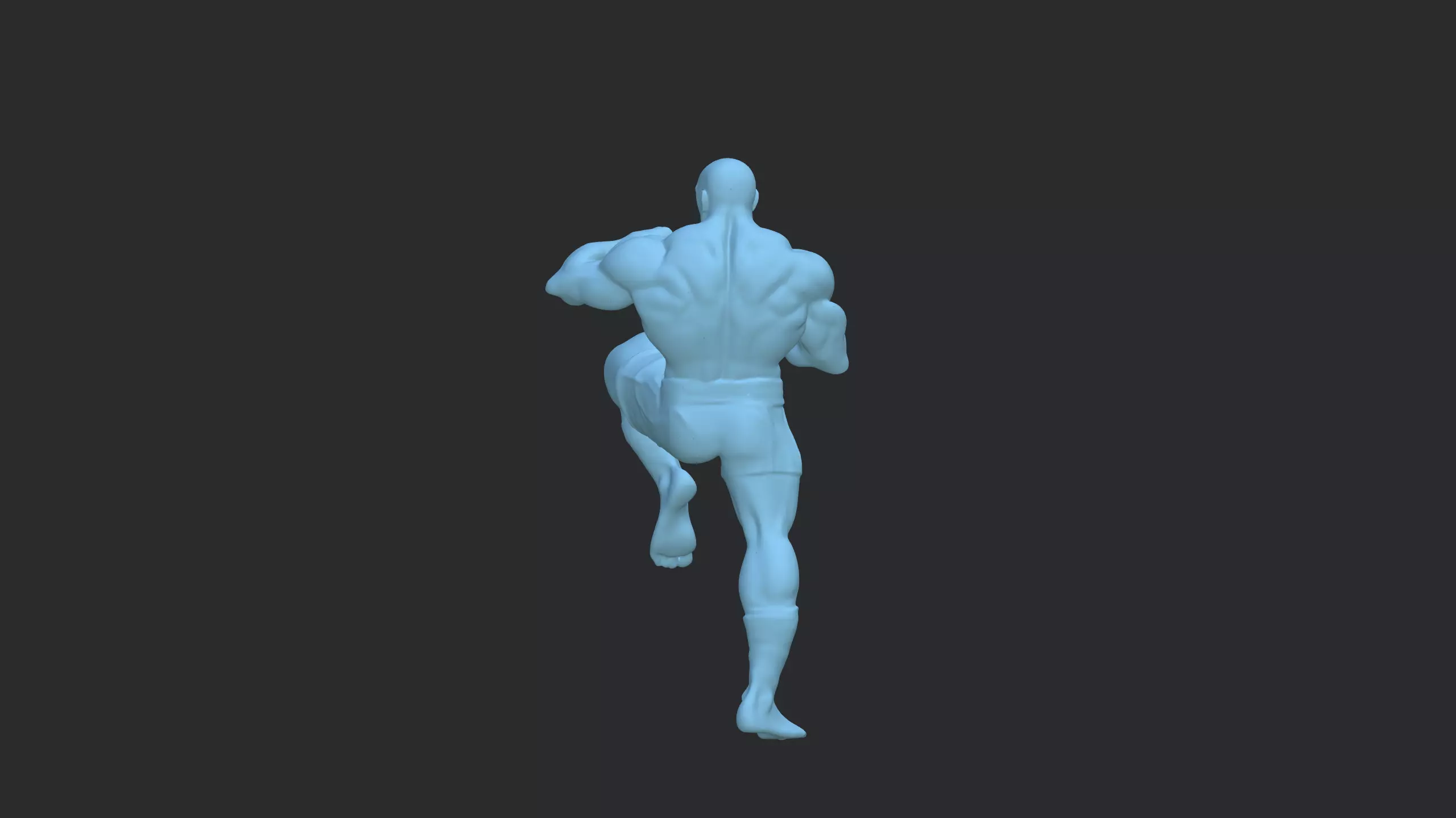 Muay Thai Fighter  3D Martial Arts Character Model 3D model_12