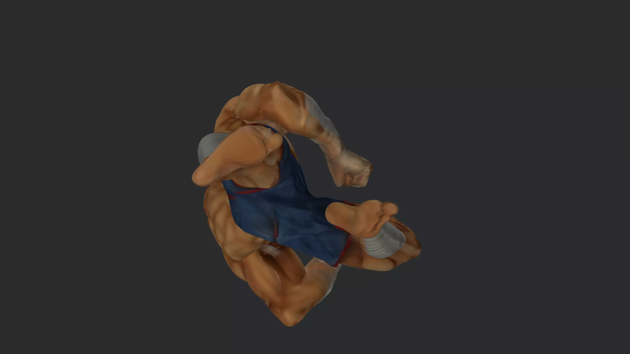 Muay Thai Fighter  3D Martial Arts Character Model 3D model_7