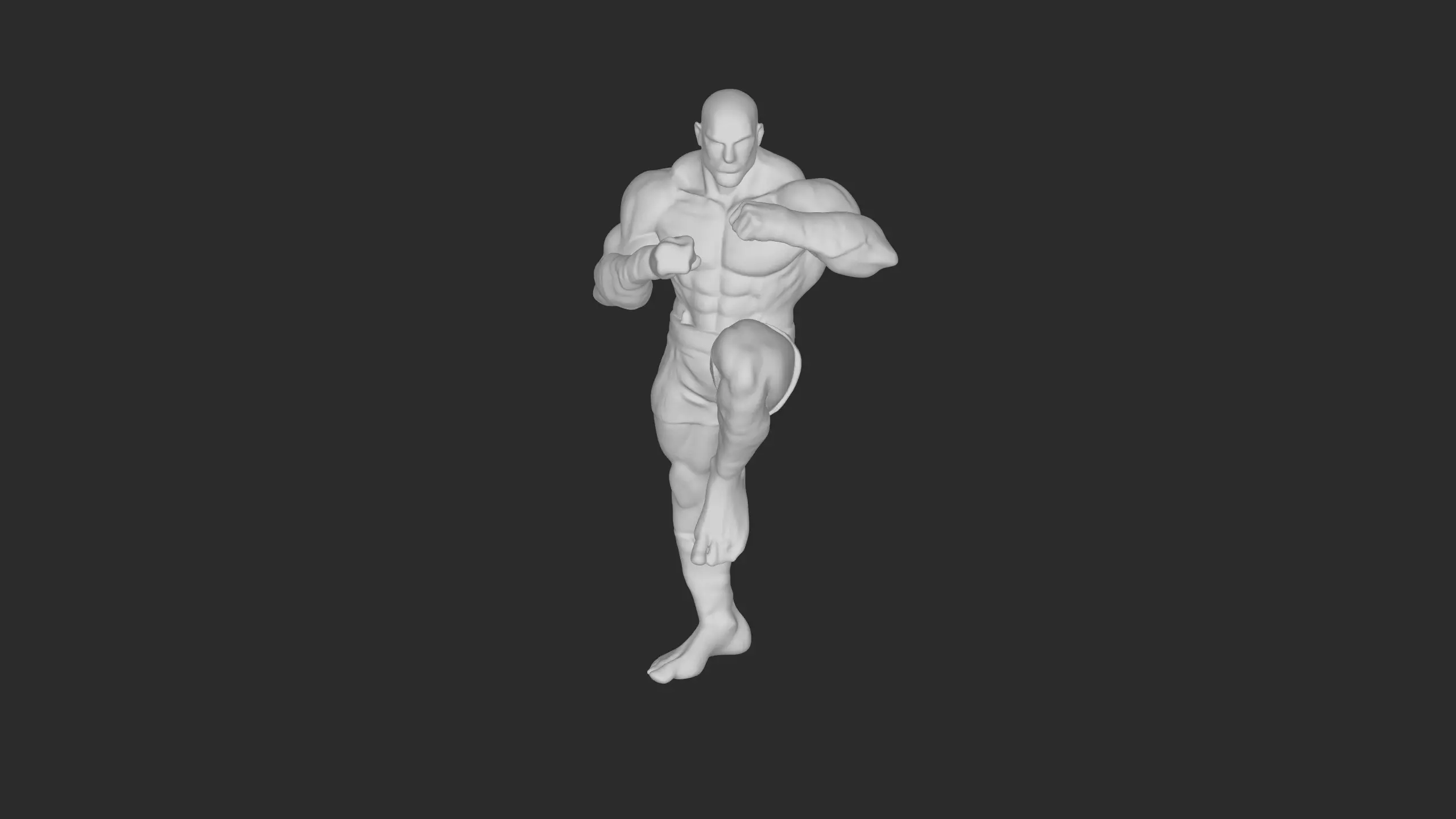 Muay Thai Fighter  3D Martial Arts Character Model 3D model_10