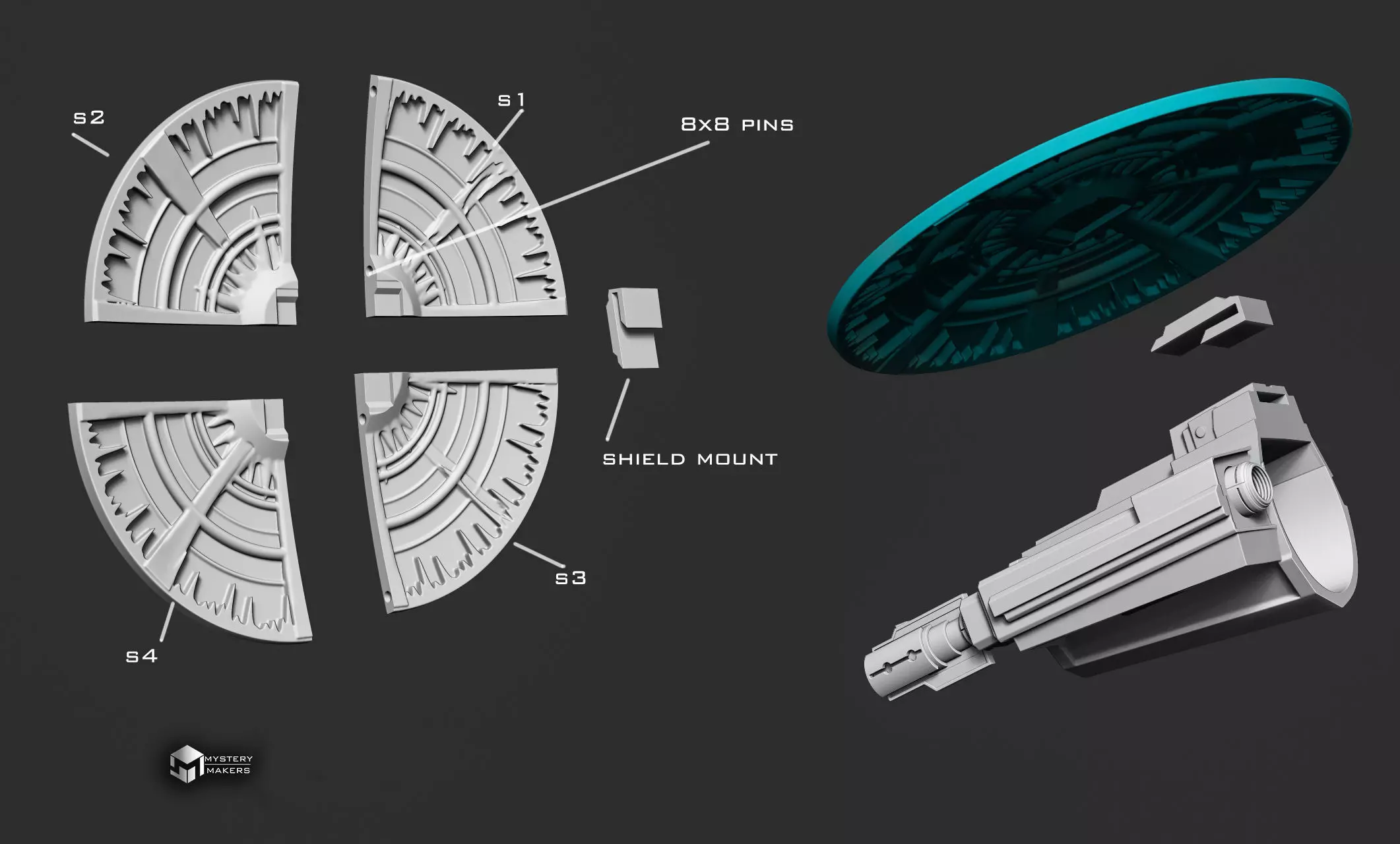 Paz Vizsla left gauntlet 3D print model_3