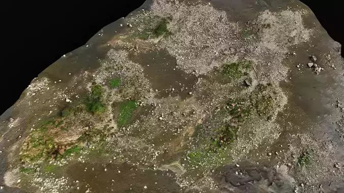 debris stones beach pt7 PBR photogrammetry