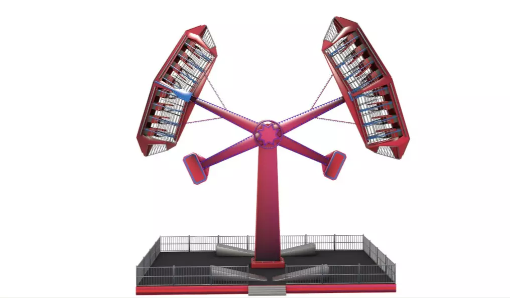 Kamikaze Ranger Ride Attraction 3D model_2