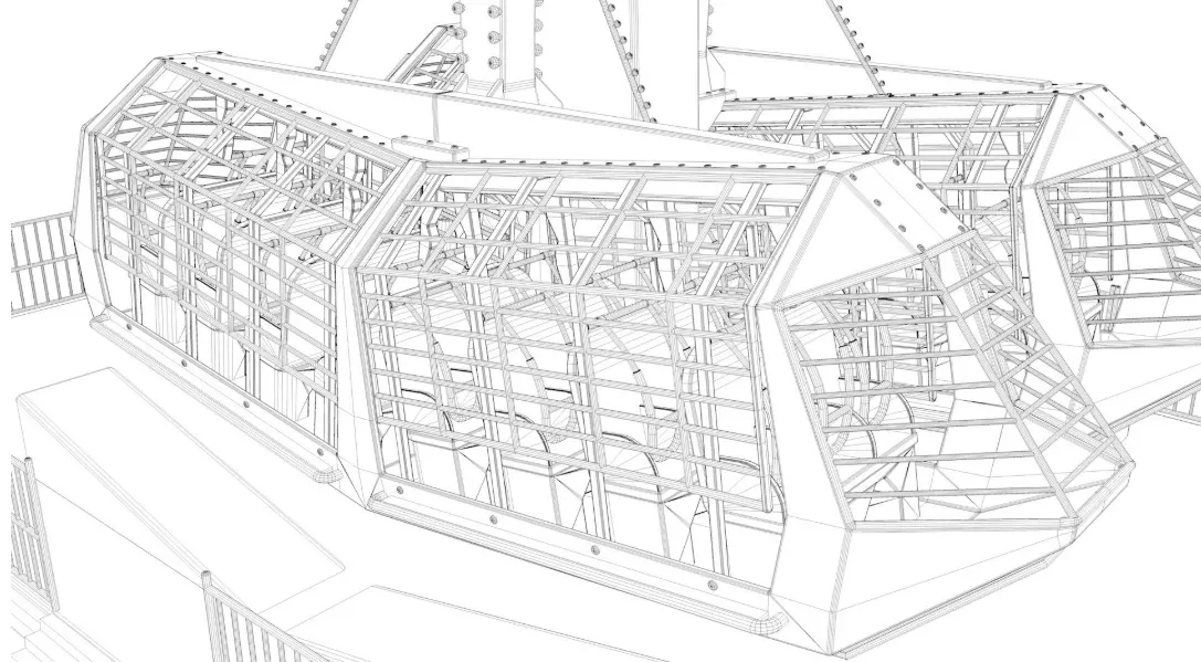 Kamikaze Ranger Ride Attraction 3D model_8