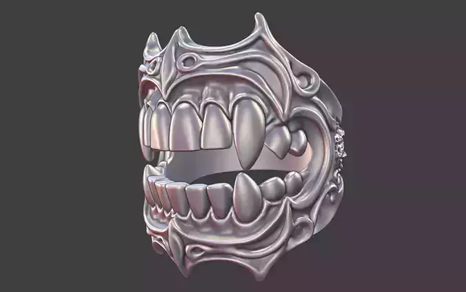 creepy teeth ring