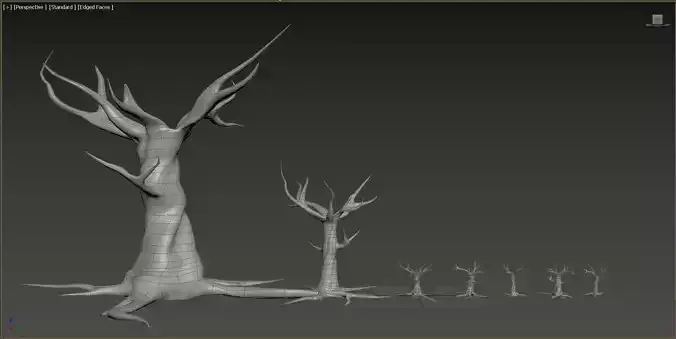 Mid Poly Bare Tree Models