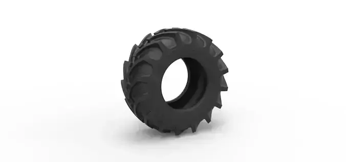 Tractor tire 37 Scale 1 to 25