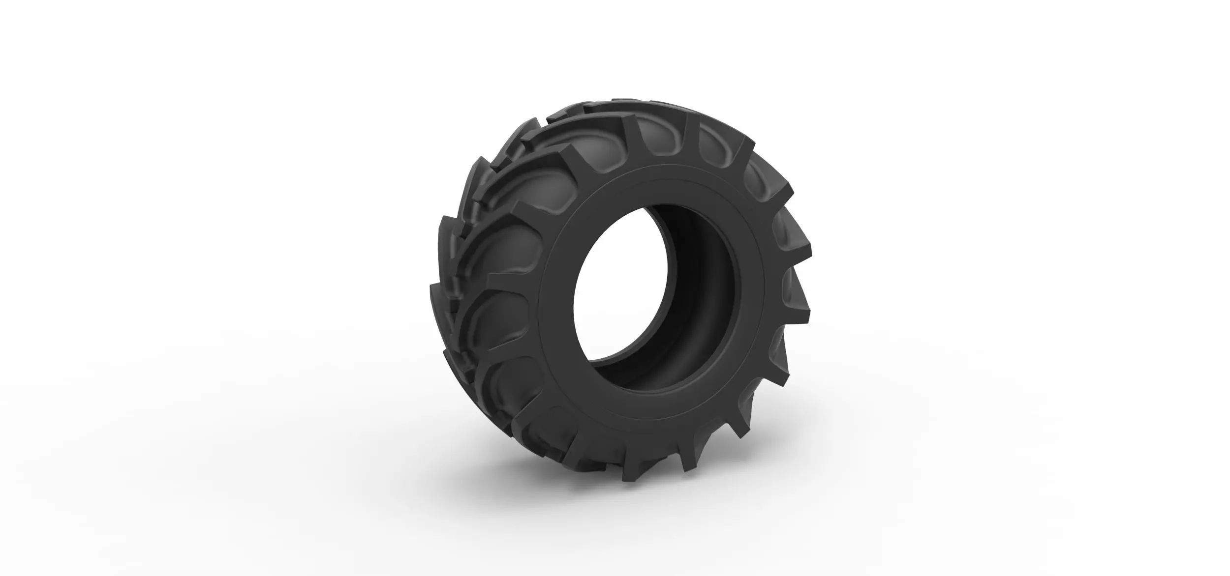 Tractor tire 37 Scale 1 to 25 3D print model