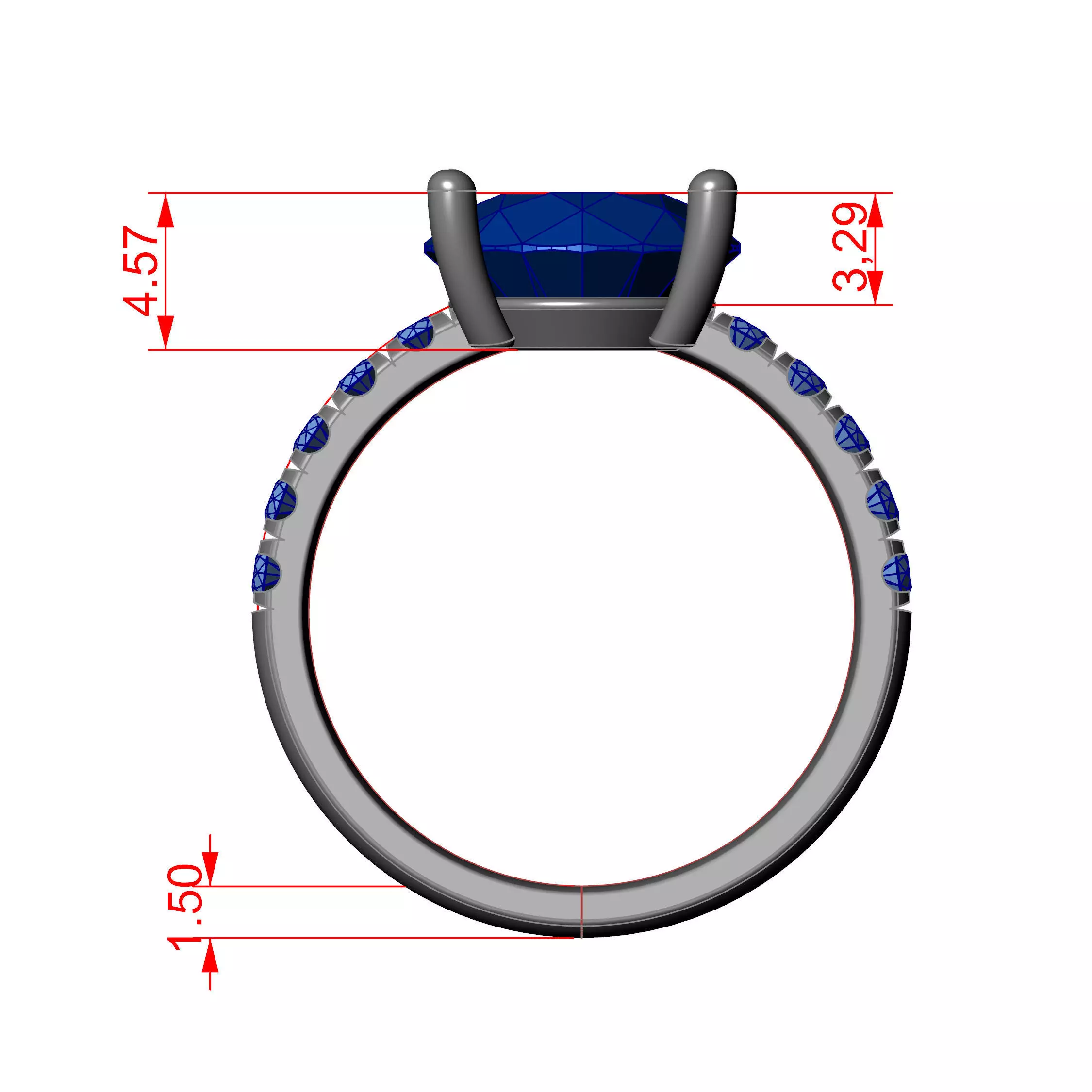 Solitaire Rig 3D print model_6