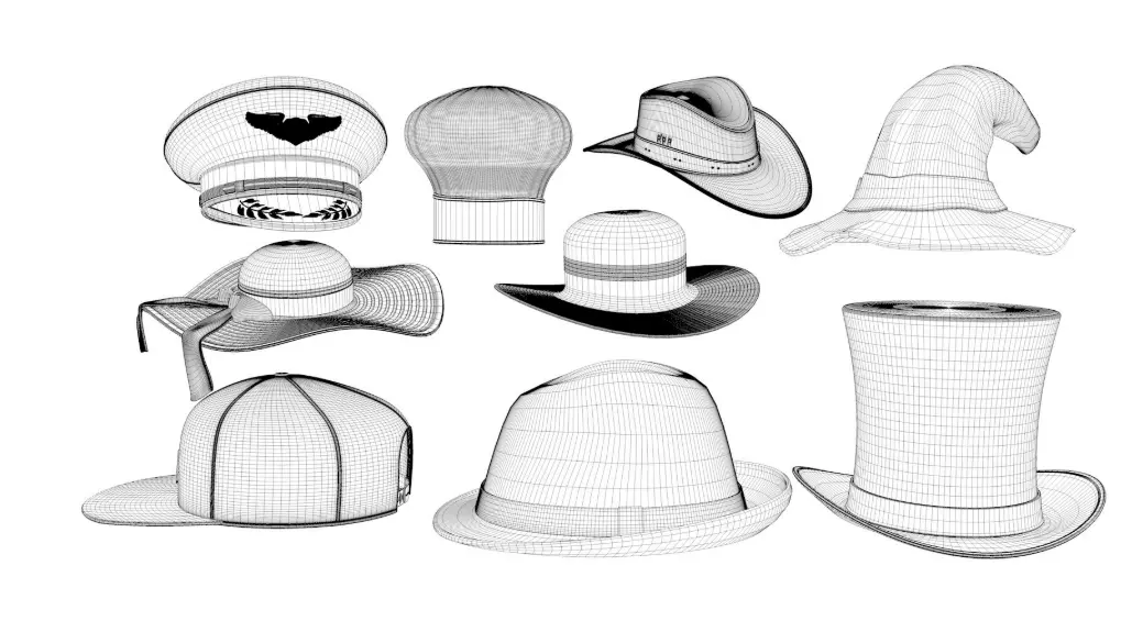 Hat Collection 3D model_21