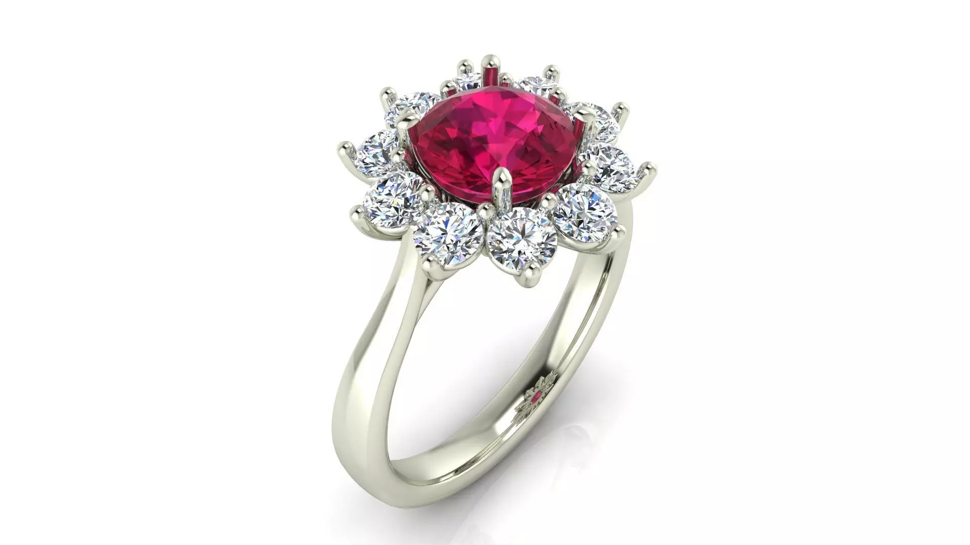 Floral Ring 3D print model_2