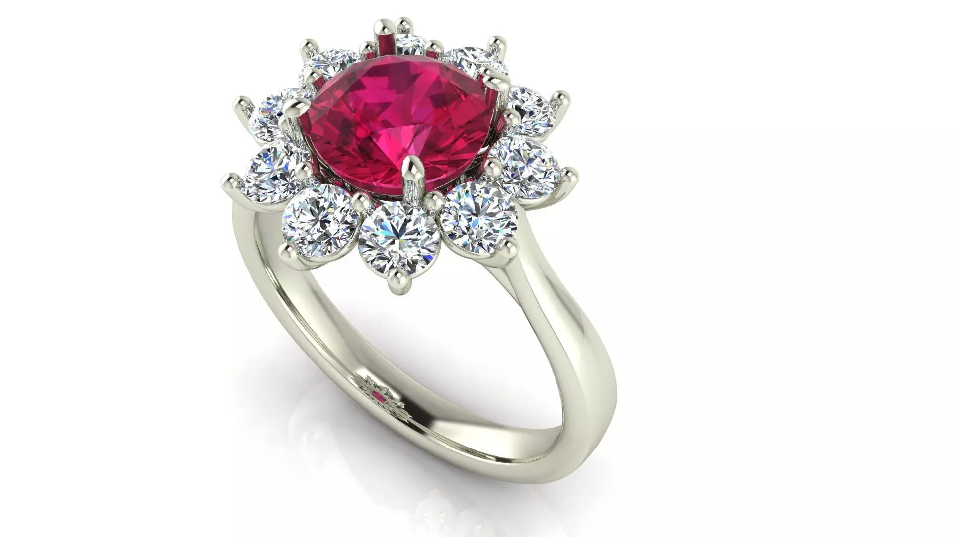 Floral Ring 3D print model_1