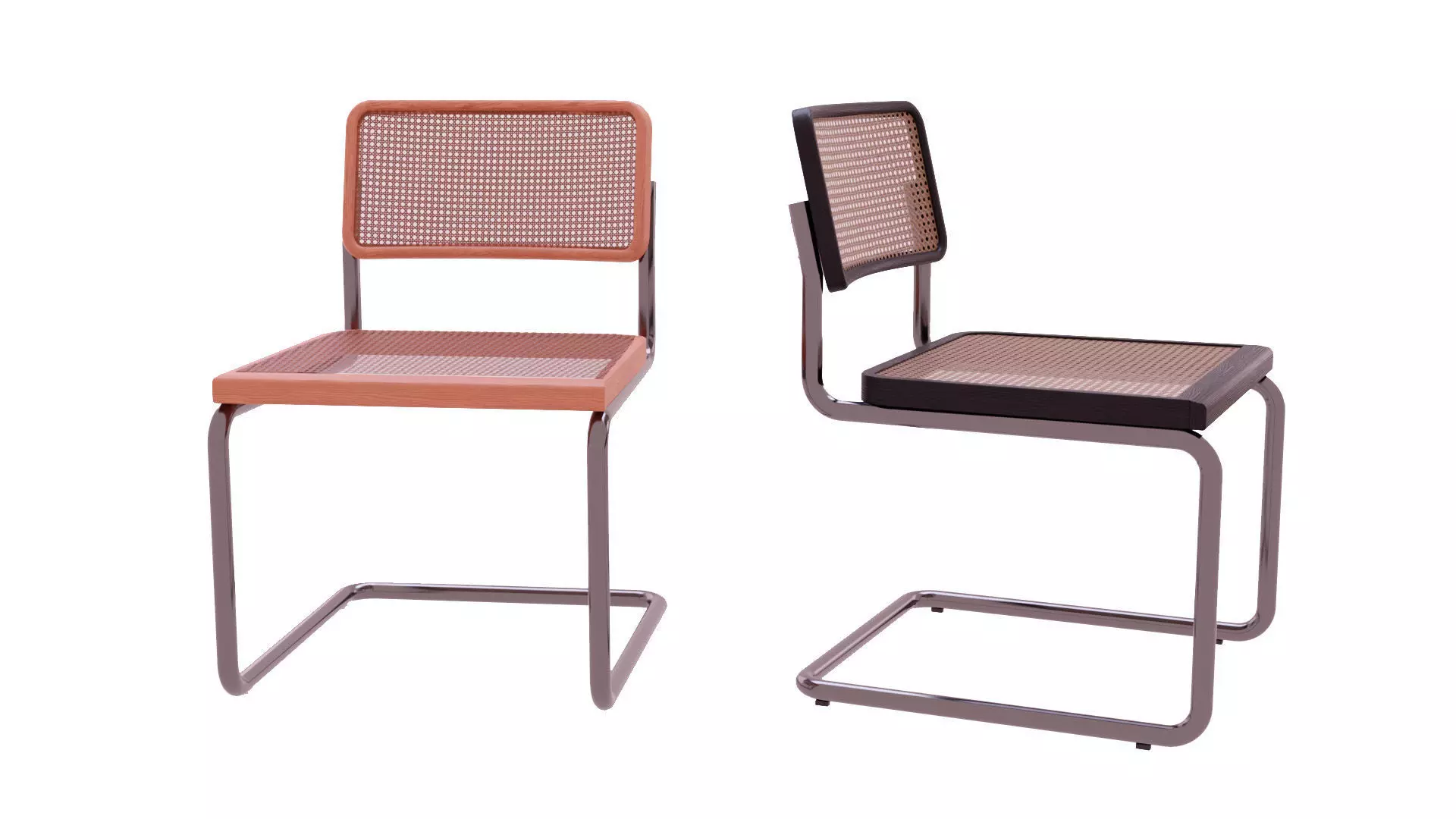 Dining Table and Franesca Chair Low-poly 3D model_3