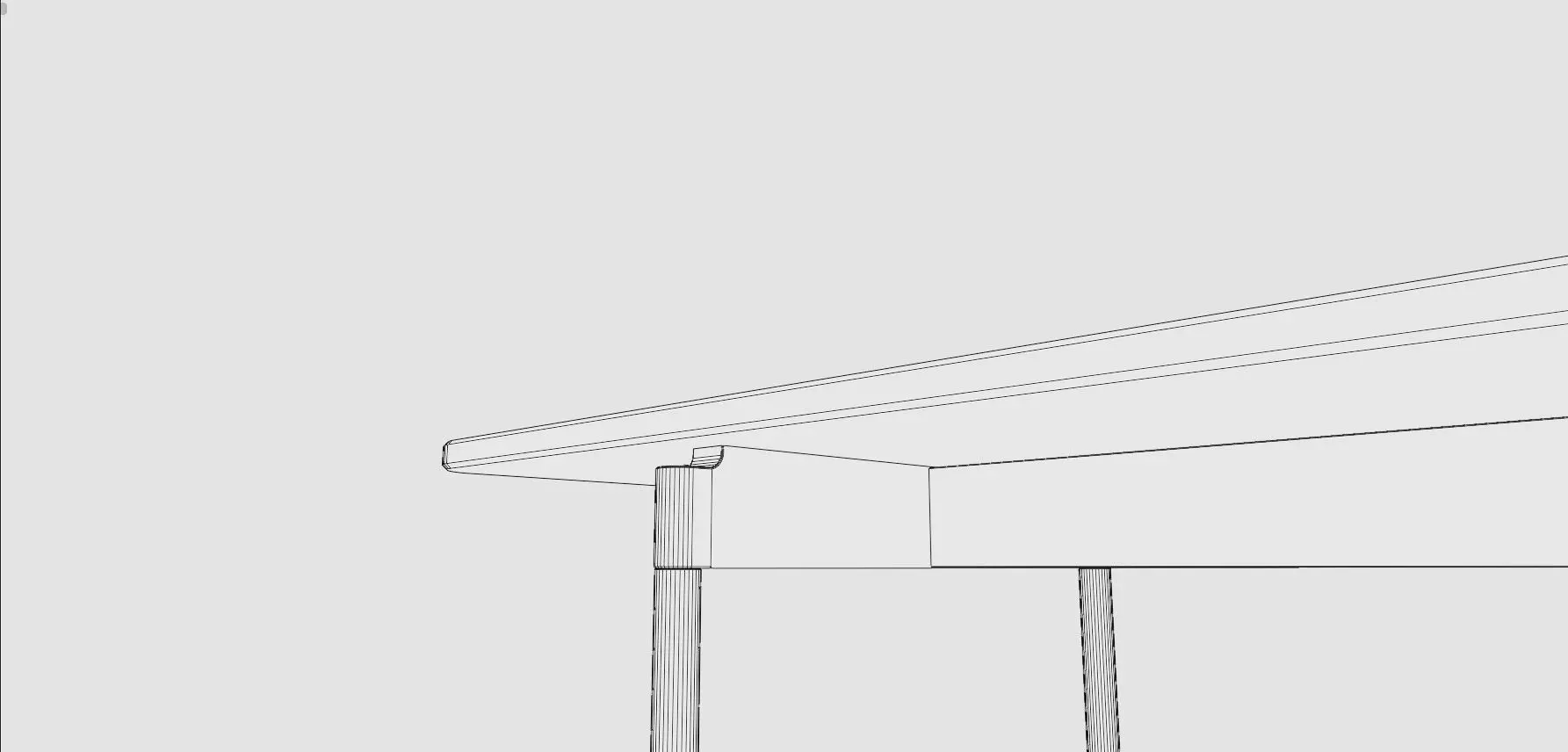 Dining Table and Franesca Chair Low-poly 3D model_11