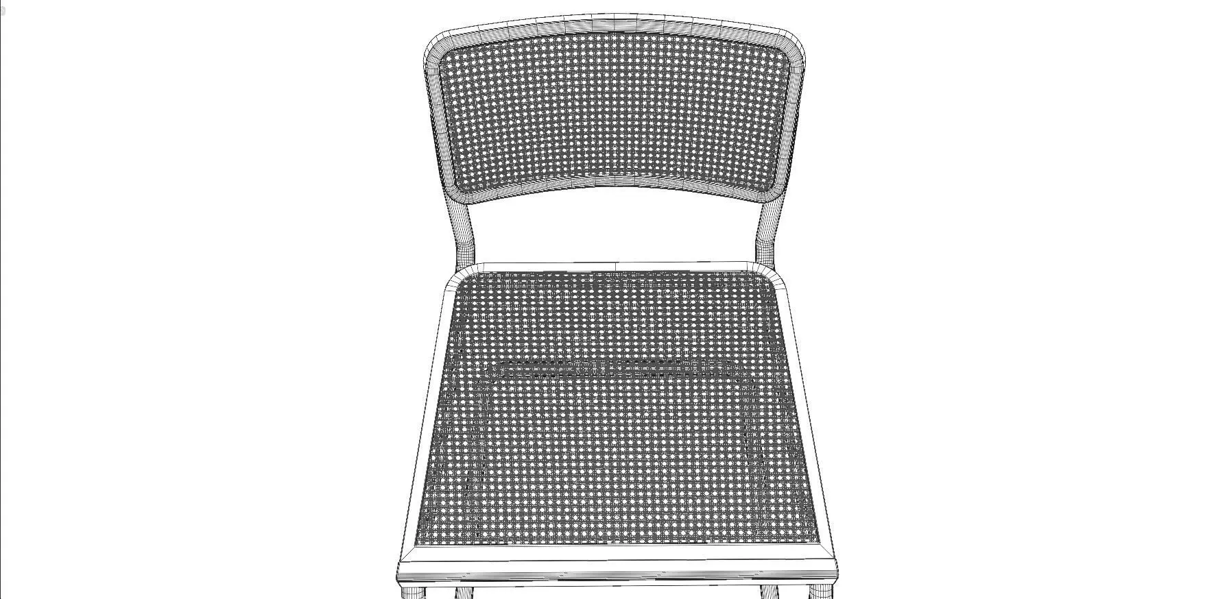 Dining Table and Franesca Chair Low-poly 3D model_31