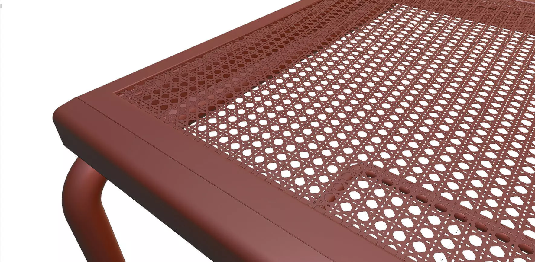 Dining Table and Franesca Chair Low-poly 3D model_35