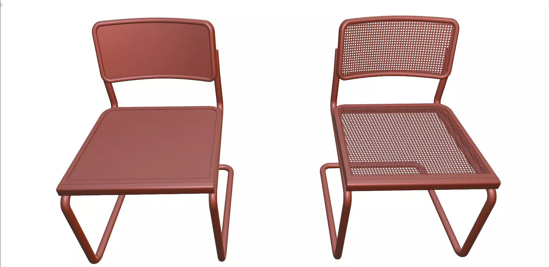 Dining Table and Franesca Chair Low-poly 3D model_21