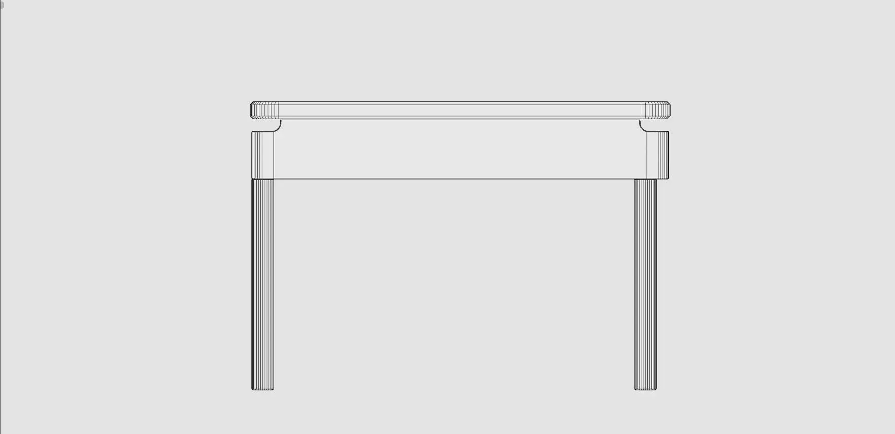 Dining Table and Franesca Chair Low-poly 3D model_8