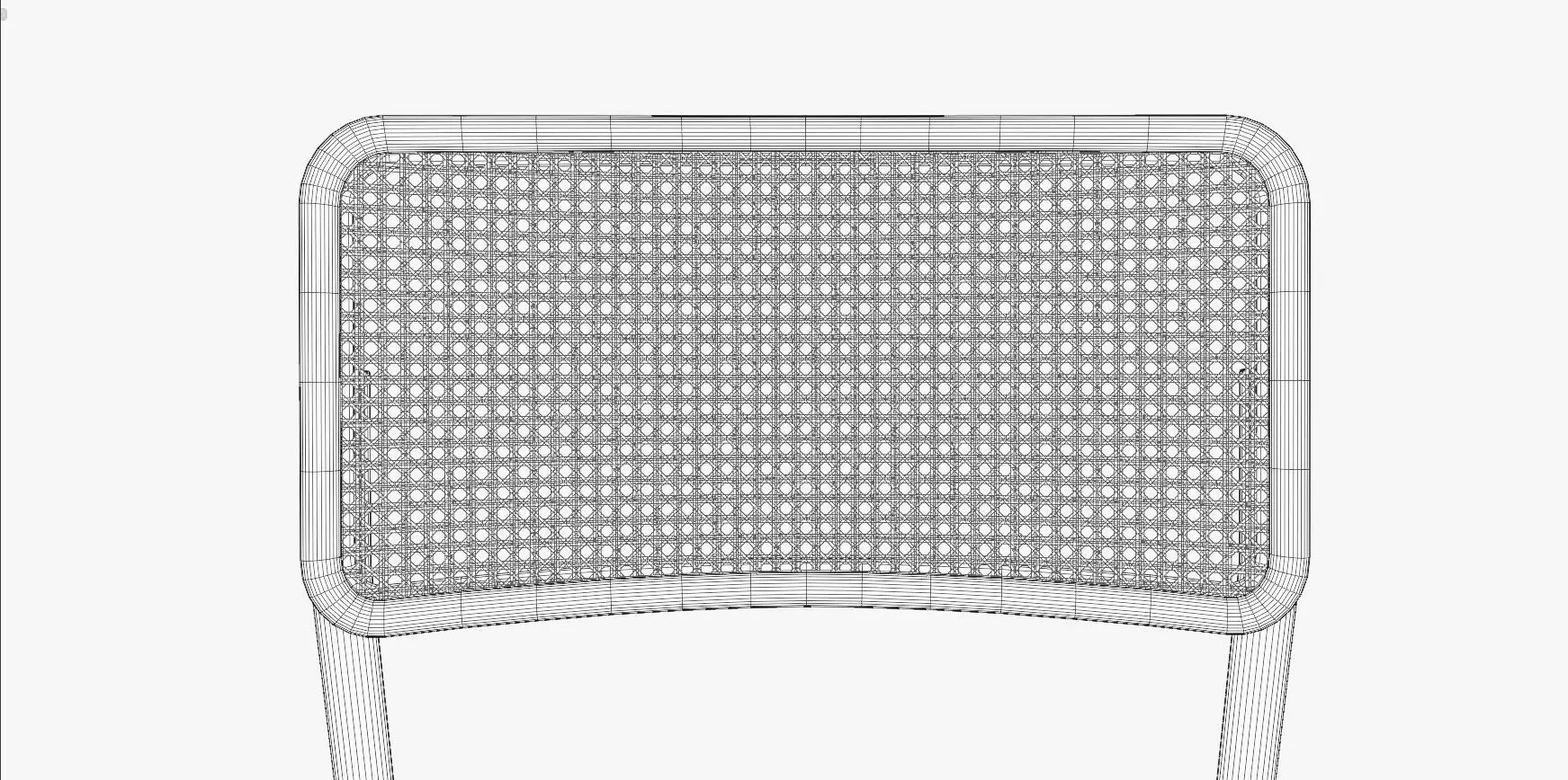 Dining Table and Franesca Chair Low-poly 3D model_22