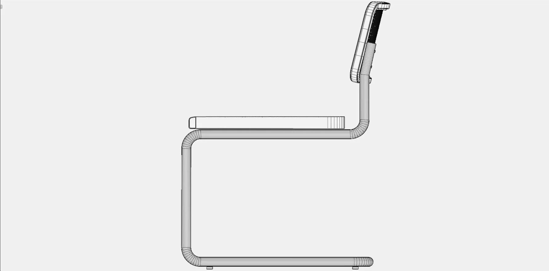 Dining Table and Franesca Chair Low-poly 3D model_33