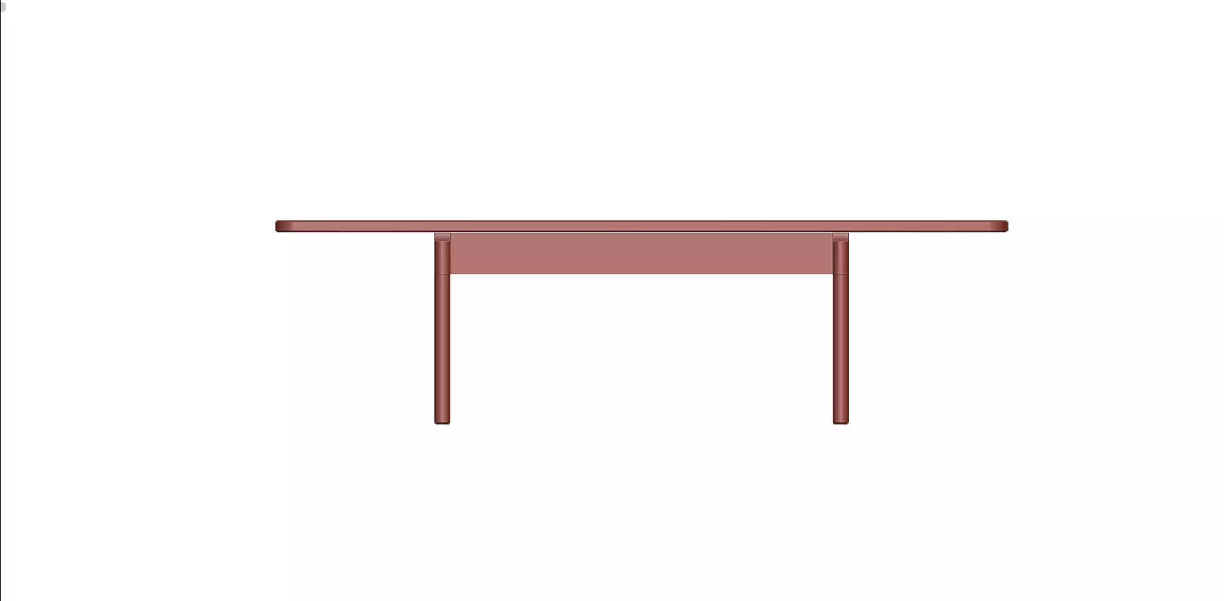 Dining Table and Franesca Chair Low-poly 3D model_7