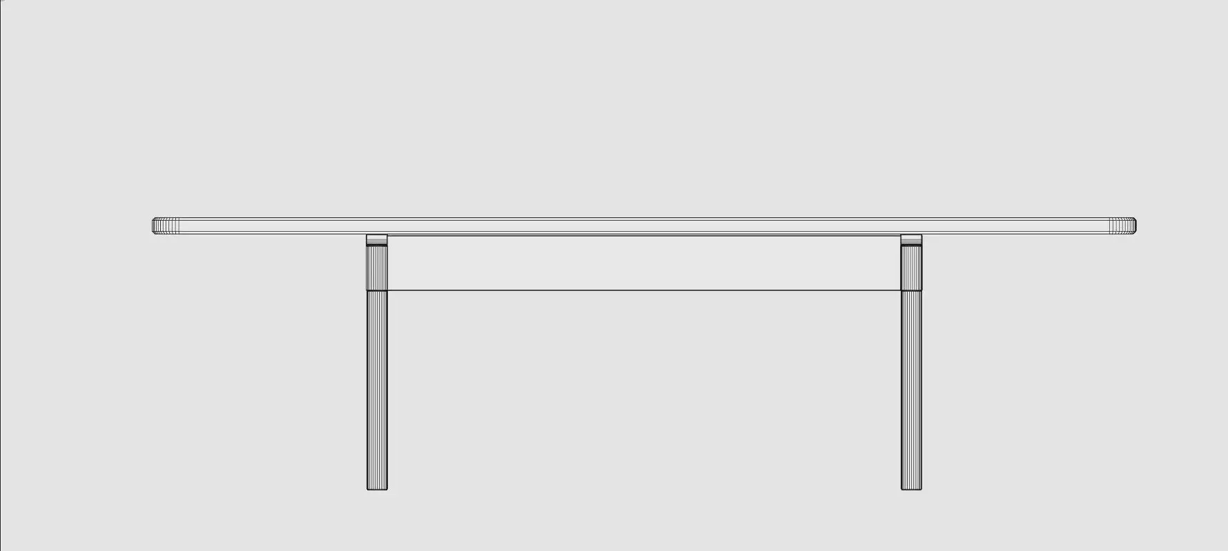 Dining Table and Franesca Chair Low-poly 3D model_9