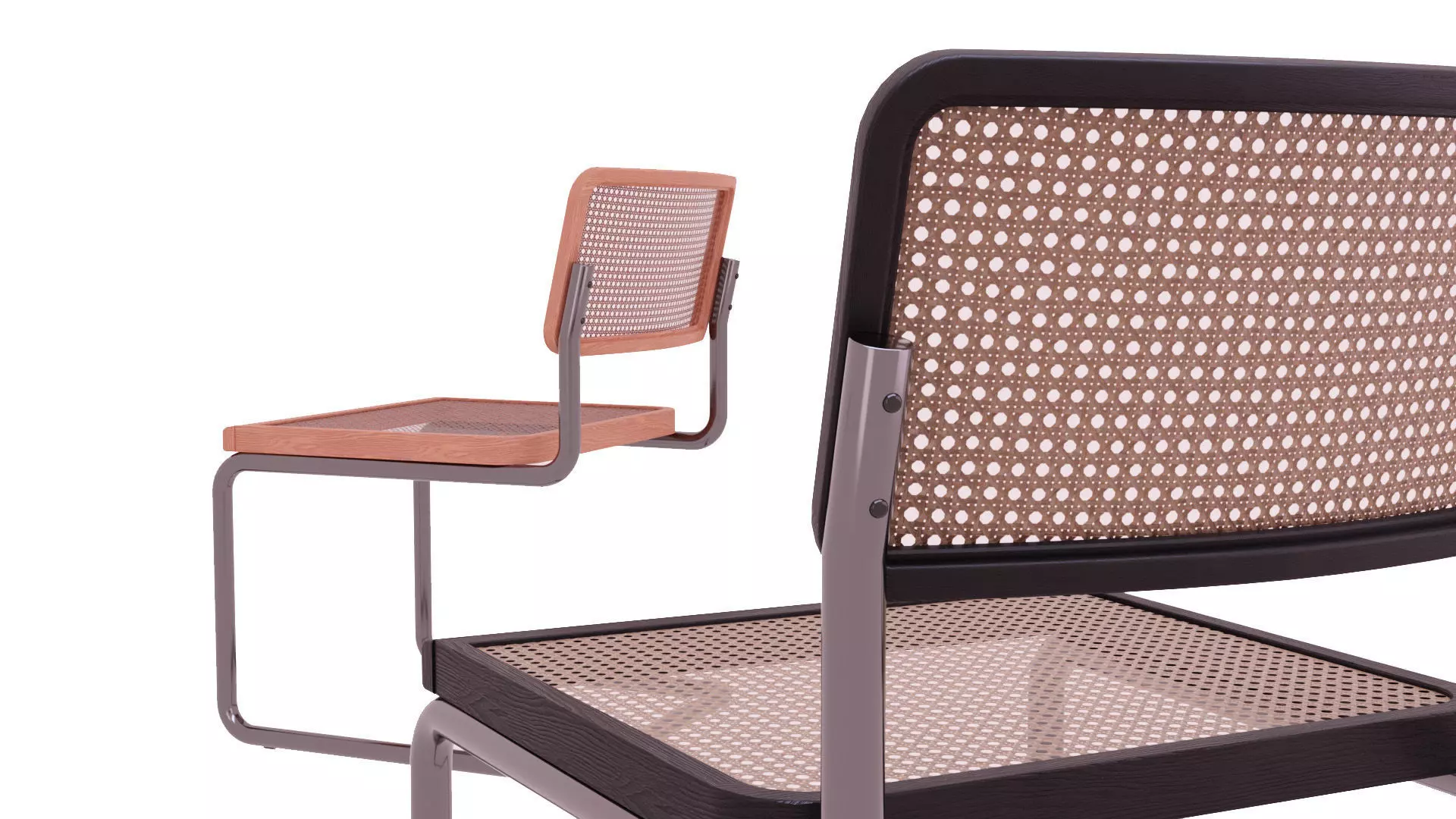 Dining Table and Franesca Chair Low-poly 3D model_4