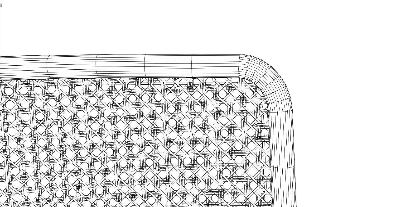 Dining Table and Franesca Chair Low-poly 3D model_25