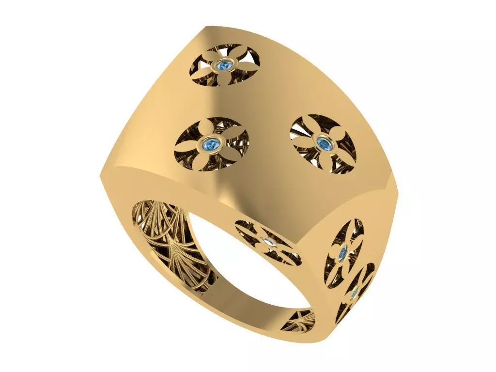 Ready Women Ring STL 3D Models  3D print model_0