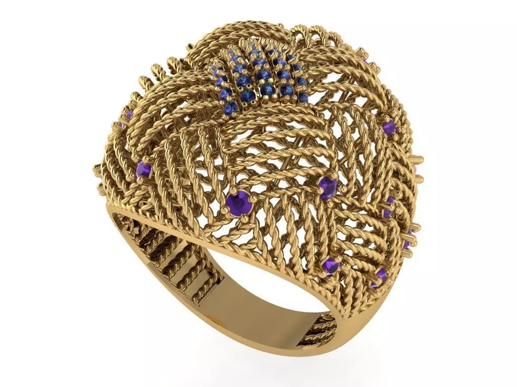 Ready Women Ring STL 3D Models 3D print model_0