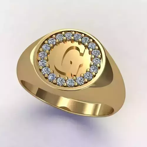 Anel Chevalier cravado letra G