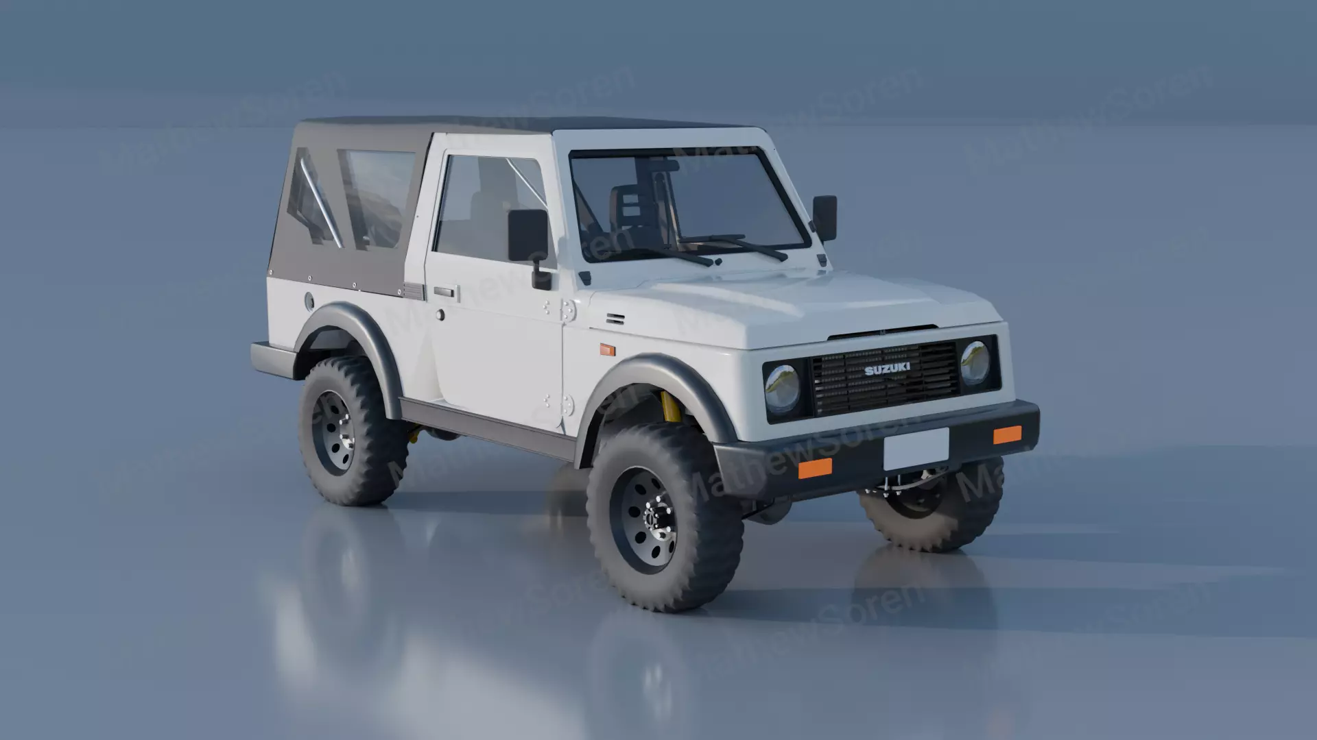 Suzuki Samurai SJ413 LWB  3D model_0