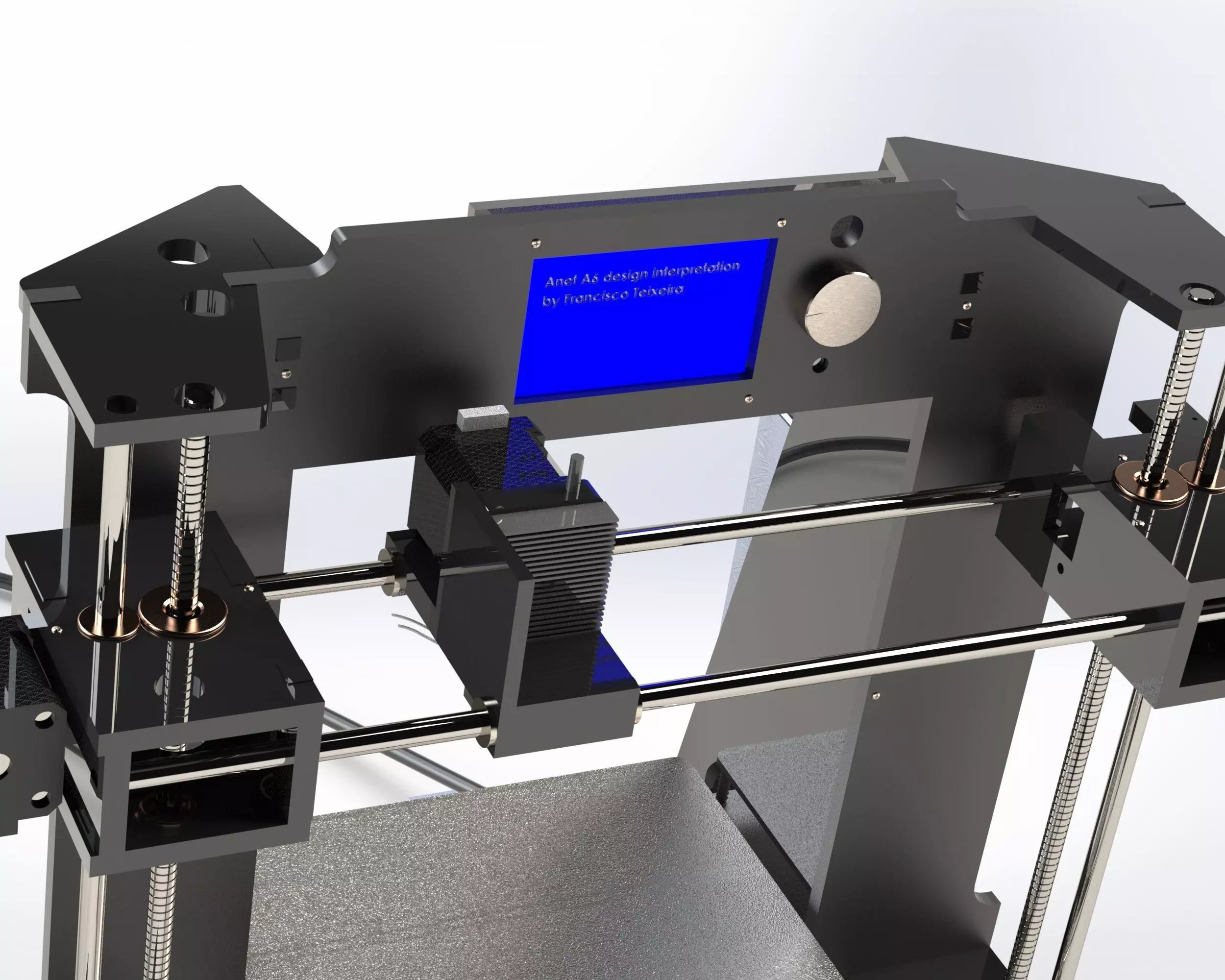 detailed 3D model of a 3D printer 3D model_7