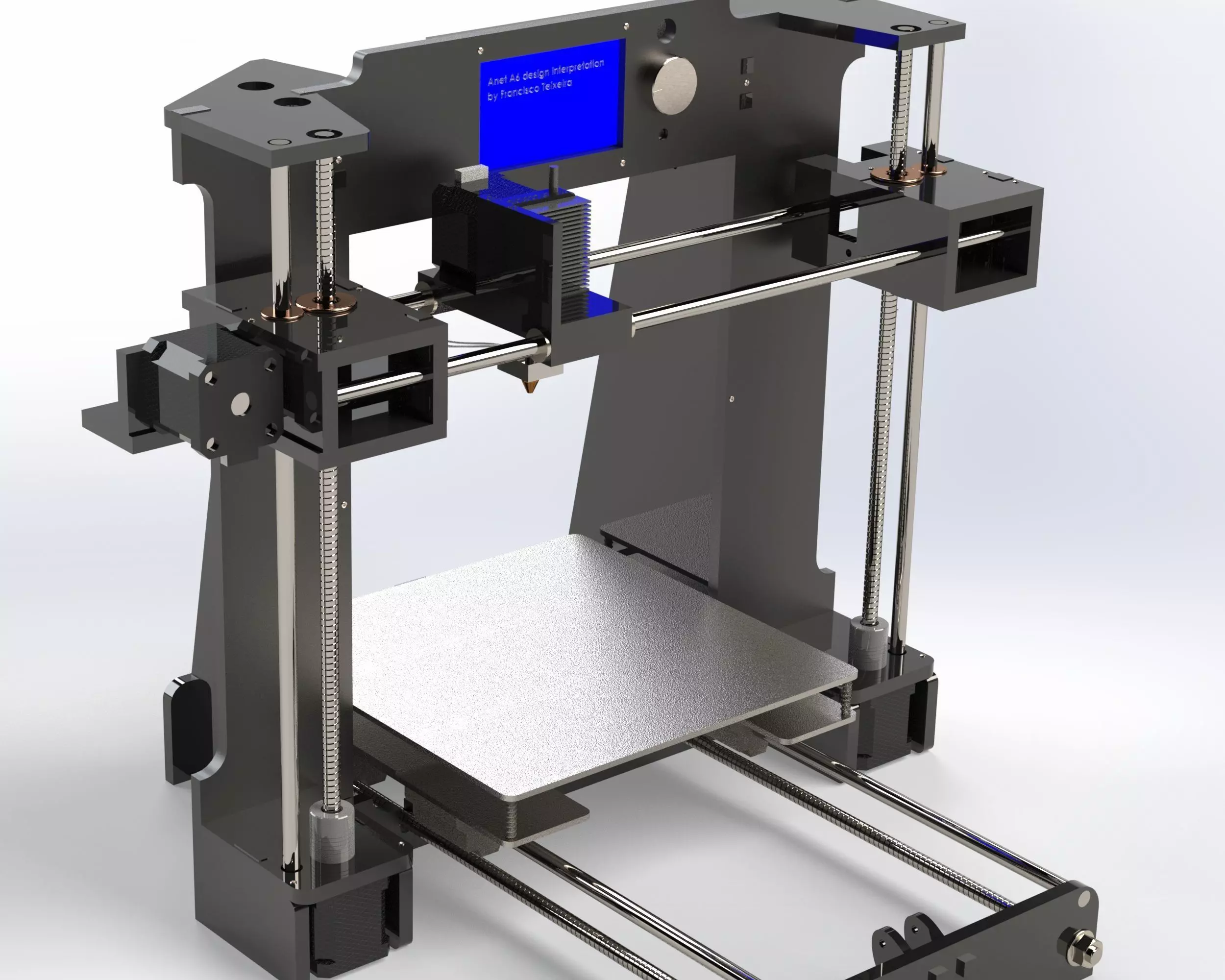 detailed 3D model of a 3D printer 3D model_6