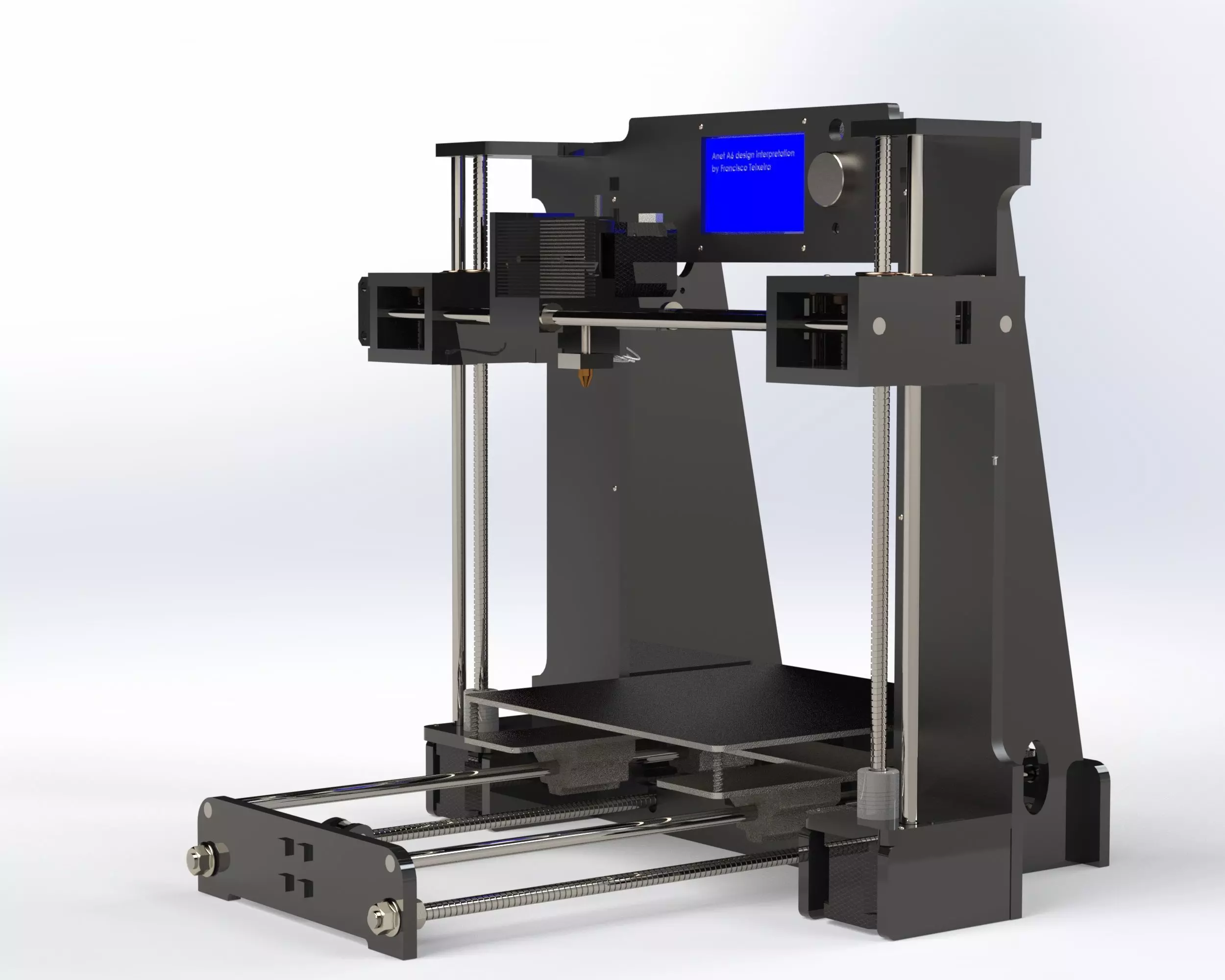 detailed 3D model of a 3D printer 3D model_5
