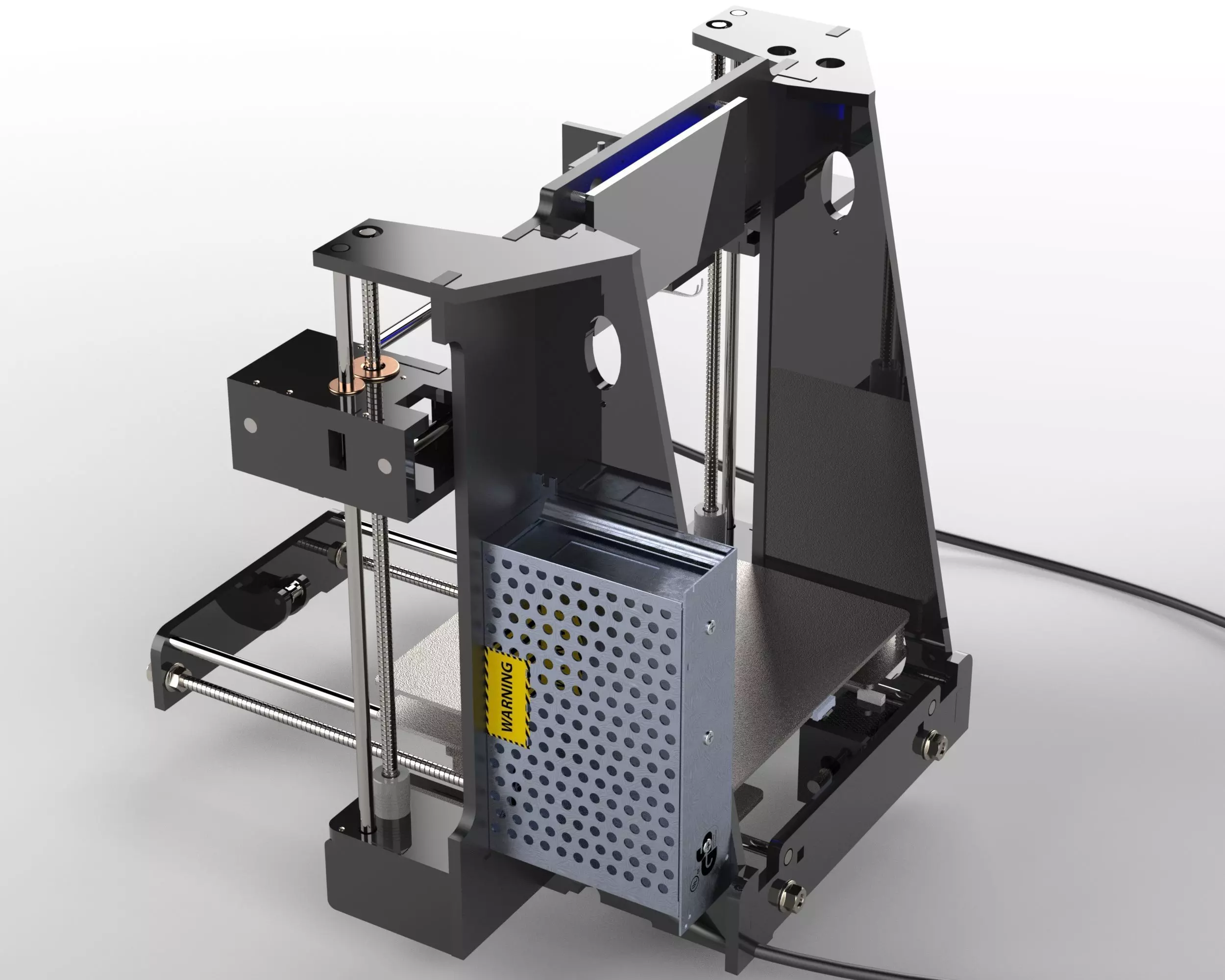 detailed 3D model of a 3D printer 3D model_3