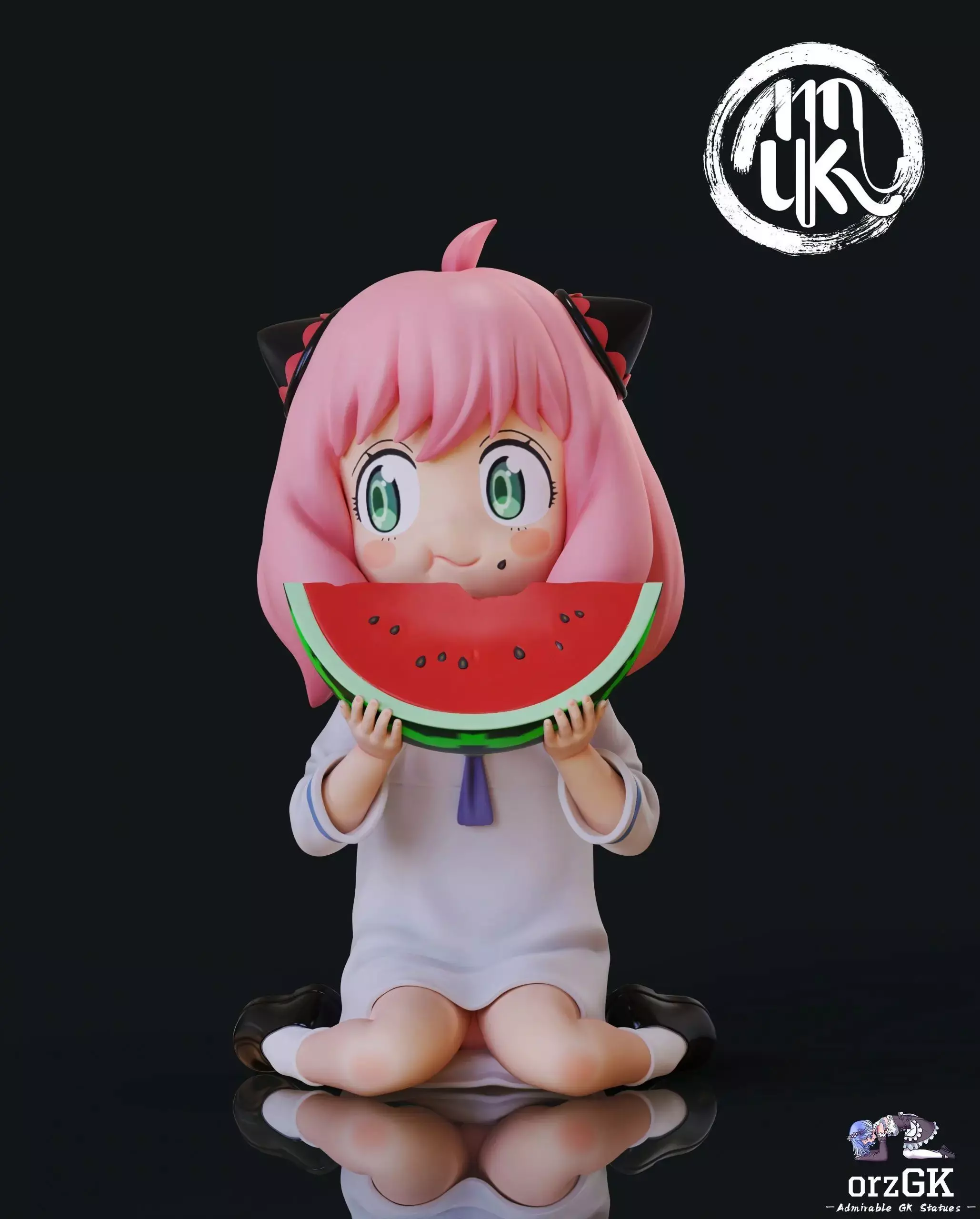 anya eat  Watermelon 3D print model_0