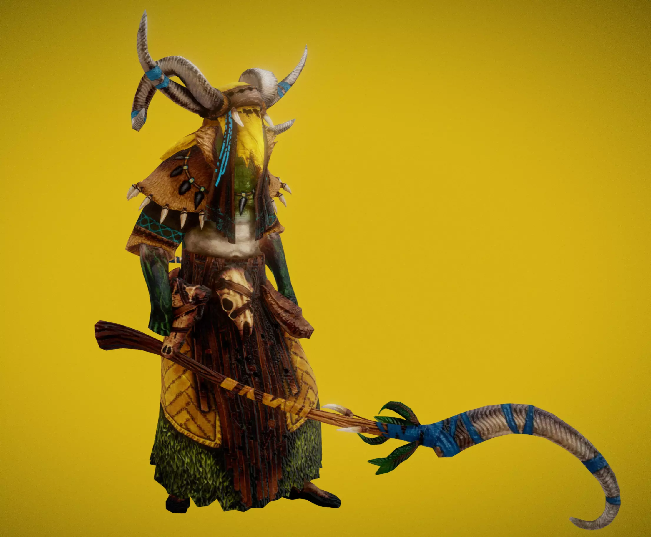 Elf plants Master Low-poly 3D model