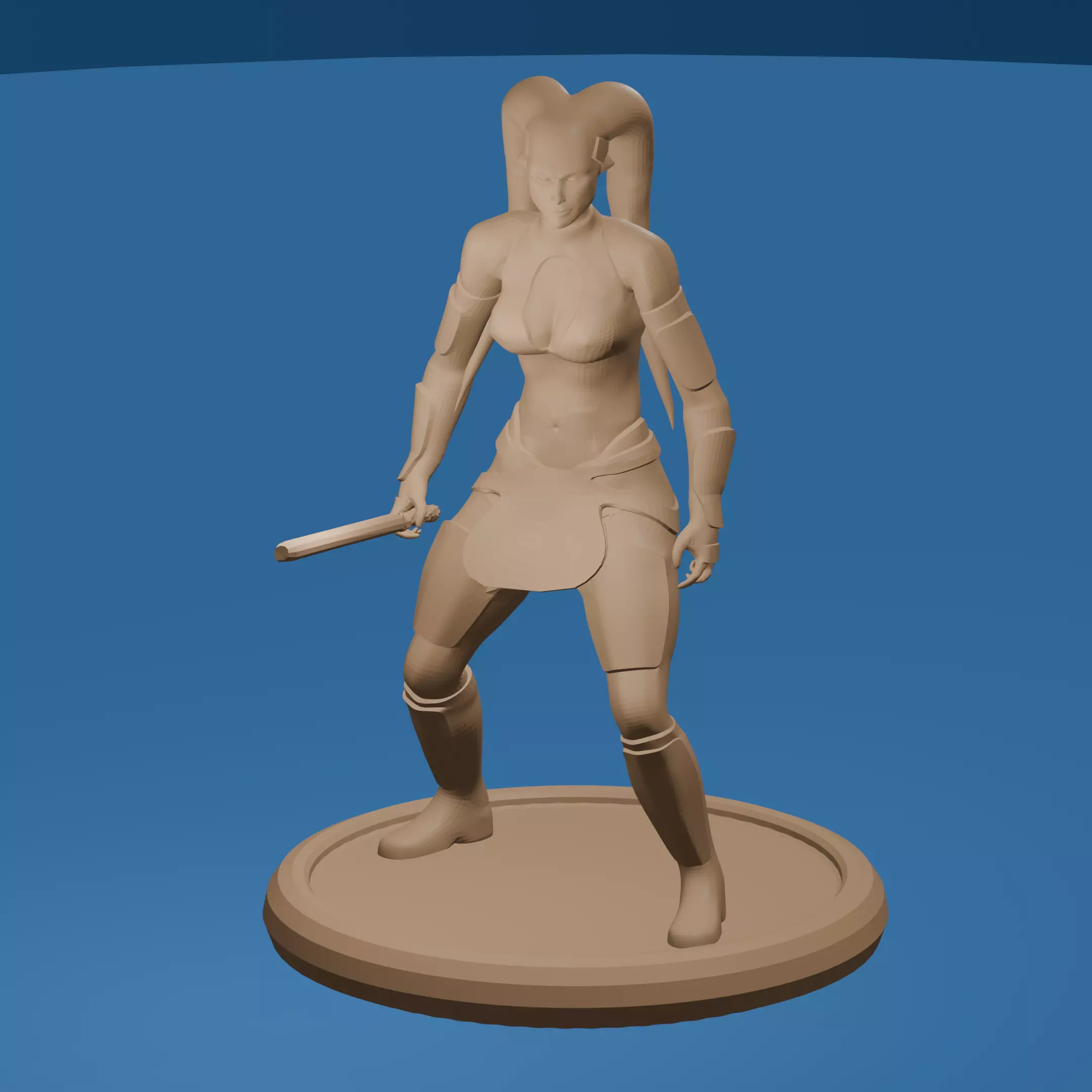 Female Alien Force Dark Side User 3D print model_2