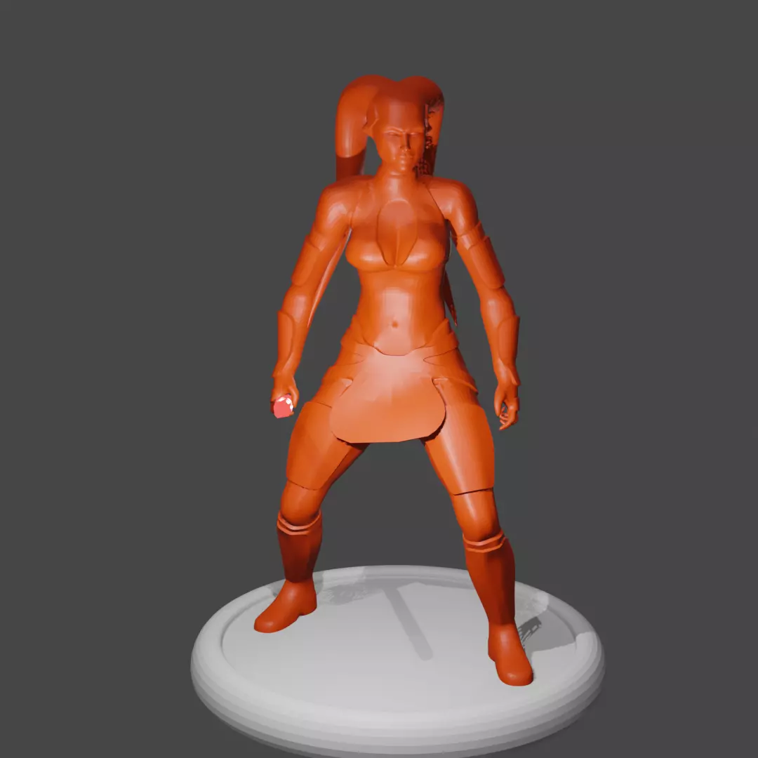 Female Alien Force Dark Side User 3D print model_6