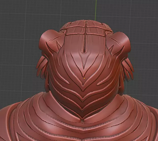 Cyberpunk Tiger  Armored Futuristic 3D Printable Statue 3D print model_11