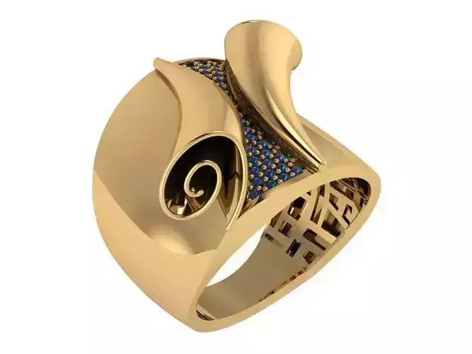 Ready Women Ring STL 3D Models  3D print model