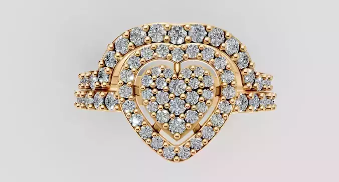 Heart Engagement Ring