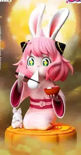 anya eat mochi 3D print model