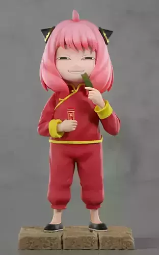 anya eat 3D print model